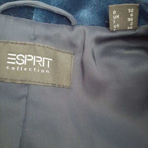 Esprit Deep Blue Velvet Blazer - Picture 15 of 16
